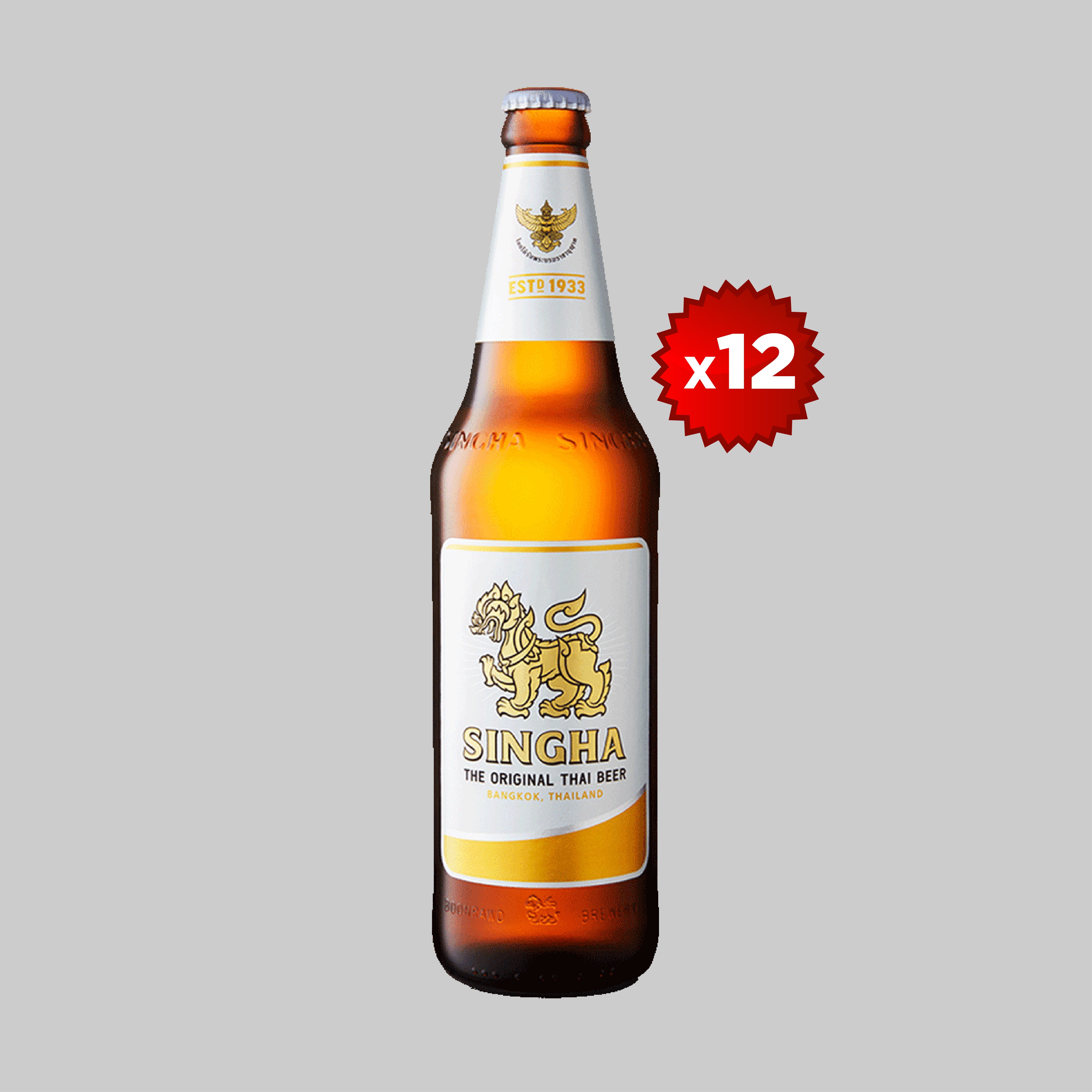 Singha Large Bottle 12x620ml 5.0% | Time2Drink